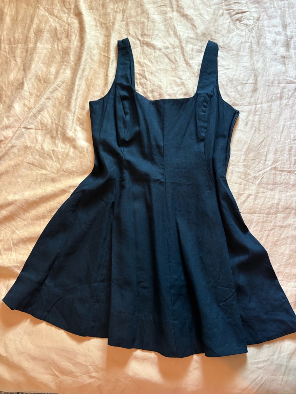 GAP Black Textured Strap Dress